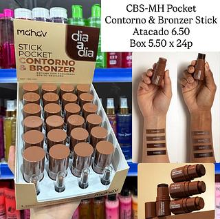 Contorno e Bronzer Stick Pocket Dia a Dia Mahav