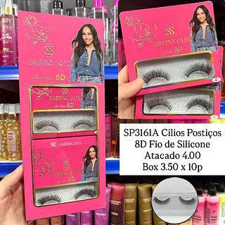Cílios Postiços 8D Fio de Silicone Sabrina Sato