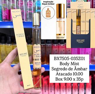 Body Mist Segredo de Âmbar 35ml Miss Rôse