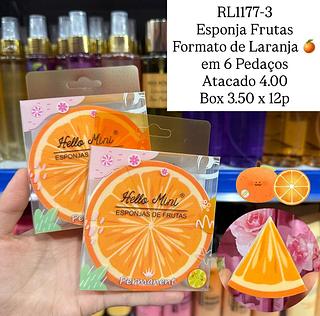 Esponja Frutas Formato de Laranja Hello Mini