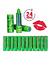 Batom 24 Horas Verde Pacote com 12 Bella Femme