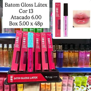 Batom Gloss Latex Morango Cor 13 Max Love