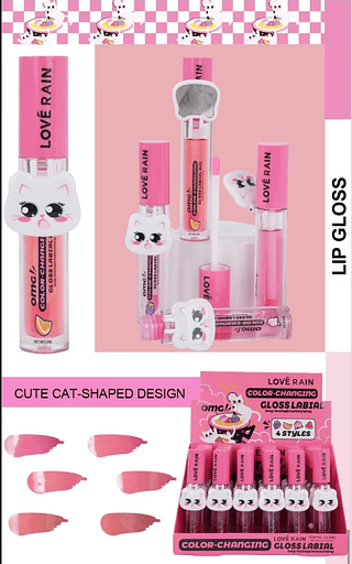 Gloss Labial Color Cute Cat Lové Rain