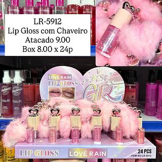 Lip Gloss com Chaveiro Lové Rain