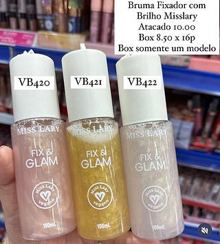 Bruma Fixador com Brilho Fix & Glam Miss Lary