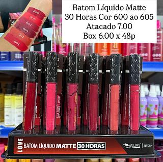 Batom Líquido 30 Horas Cor 600 ao 605 Max Love