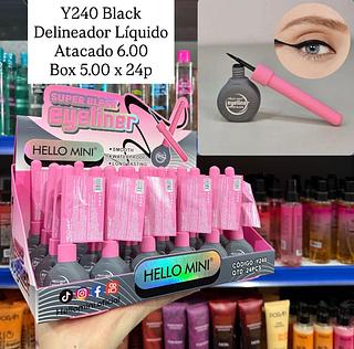 Delineador Líquido Super Black Hello Mini