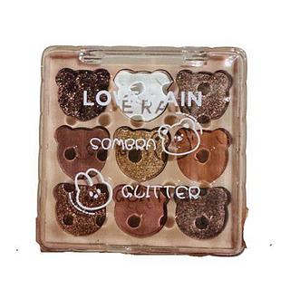 Paleta de Sombra e Glitter Lové Rain