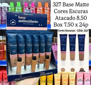 Base Matte Antioxidante Cores Escuras Mia Make (somente peças)