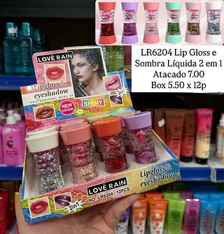 Lip Gloss e Sombra Líquida 2 em 1 Love Rain