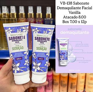 Sabonete Demaquilante Facial Vanilla Miss Lary