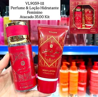 Kit Skin Perfume e Loção Hidratante V.V Love