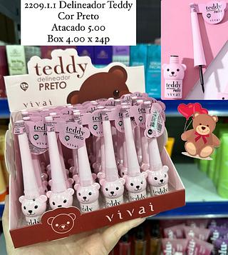 Delineador Preto Teddy Vivai