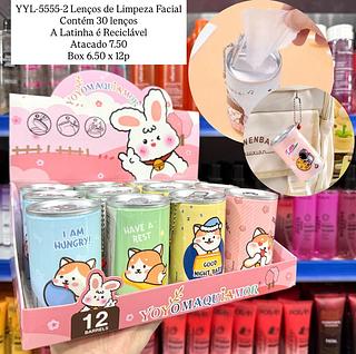 Lenços de Limpeza Facial com Chaveiro Yoyo Maquiamor
