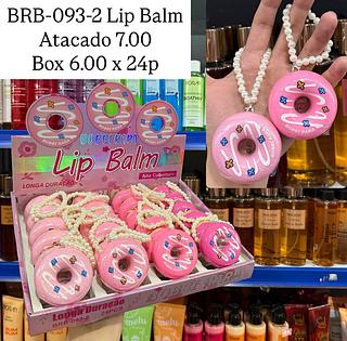 Lip Balm Glitter Donuts com Pulseira Bobbi Rara