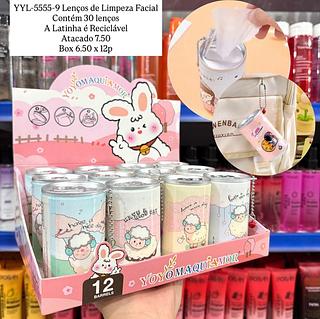 Lenços de Limpeza Facial com Chaveiro Yoyo Maquiamor