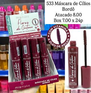 Máscara de Cílios Flores de Outono Bordô Mia Make