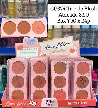 Trio de Blush Love Letter City Girls