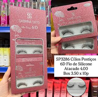 Cílios Postiços 6D Fio de Silicone Sabrina Sato