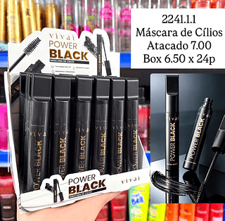Máscara de Cílios Power Black Vivai