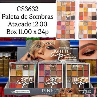 Paleta de Sombras e Glitter Light It Up Pink 21