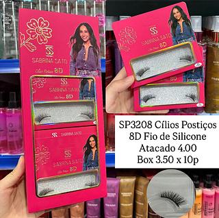 Cílios Postiços 8D Fio de Silicone Sabrina Sato