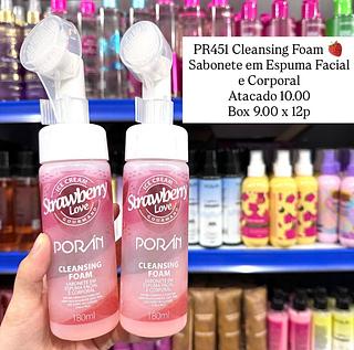 Espuma de Limpeza Cleansing Foam Strawberry Love Poran