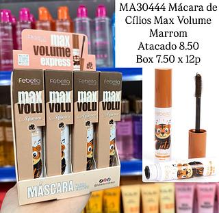Máscara de Cílios Max Volume Marrom Febella
