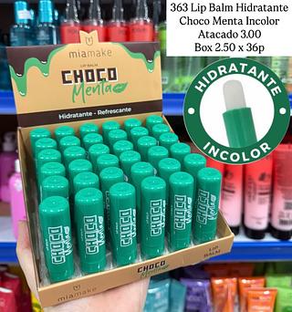 Lip Balm Hidratante Choco Menta Incolor Mia Make (somente avulso)