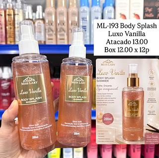 Body Splash Shimmer Luxo Vanilla Miss Lary