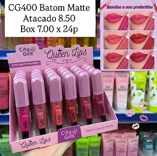 Batom Matte Queen Lips City Girls