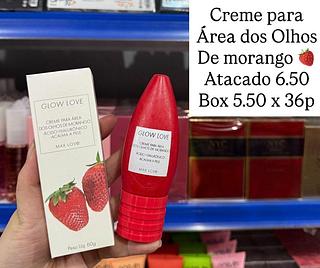 Creme Para Área dos Olhos de Morango Glow Love Max Love