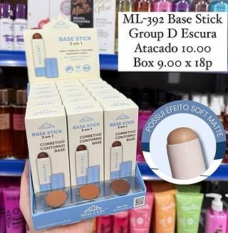 Base Corretivo e Contorno Stick Grupo D Escura Miss Lary