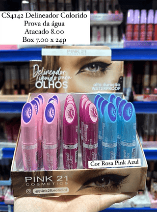Delineador Colorido Pink 21 (validade 09/26)