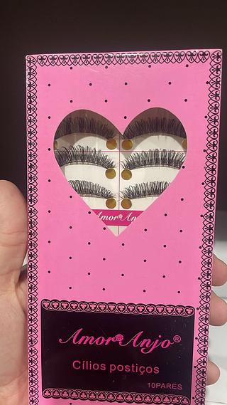 Cílios Postiços 10 Pares Amor Anjo