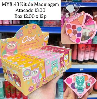 Estojo de Maquiagem Infantil Coruja Mylife