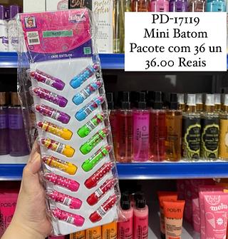 Minís Batons Somente Pacote com 36 Unidades Little Beauty