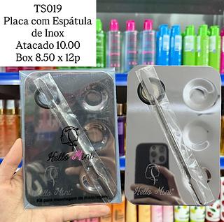 Placa com Espatula de Inox Hello Mini