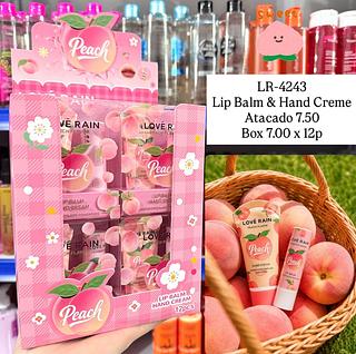 Lip Balm & Hand Creme Peach Lové Rain