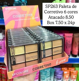 Paleta de Corretivo 6 cores Sp Colors