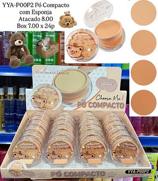 Pó Compacto com Esponja Yoyo Maquiamor