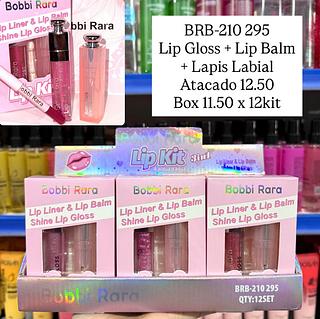 Lip Gloss + Lip Balm + Lápis Labial Bobbi Rara