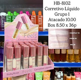 Corretivo Líquido Feels Grupo 1 Ruby Rose