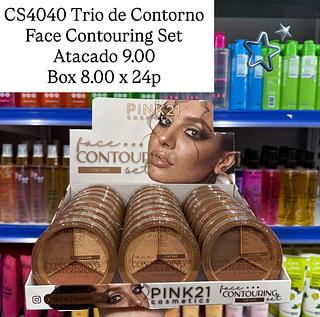 Trio de Contorno Face Contouring Set Pink 21