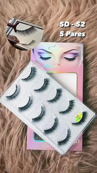 Cílios postiços 5D 5 Pares Amor Anjo