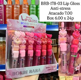 Lip Gloss Shiny Anti-stress Bobbi Rara (somente avulso)