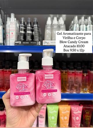 Gel Aromatizante Virilha e Corpo Candy Cream Chiclete 250ml Maisyou