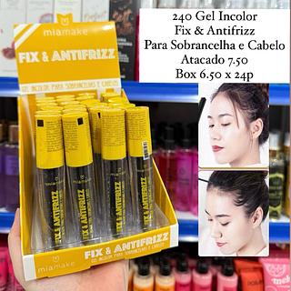 Gel Incolor Fix & Antifrizz Para Sobrancelha e Cabelo Mia Make