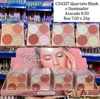 Paleta de Blush e Iluminador Color & Glow Pink 21