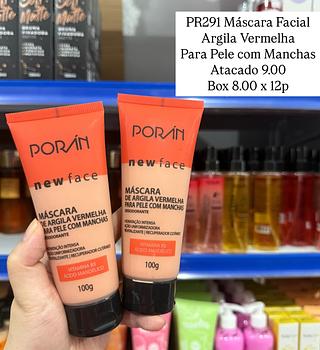 Máscara Facial New Face Argila Vermelha Poran